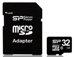Карта памяти Silicon Power microSDHC 32Gb Class10 SP032GBSTH010V10SP