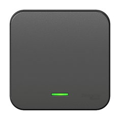Выключатель 1-клавишный подсвет. Антрац. Schneider Electric
