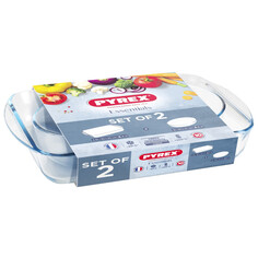 Наборы форм и противней для запекания набор блюд для запекания PYREX Essentials 2пр 2,6/2л жаропрочное стекло