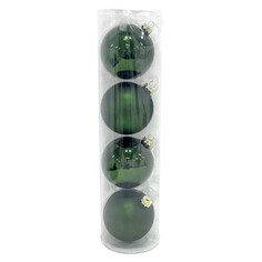 Шары елочные в наборах набор шаров MAXIJOY 100мм 4шт стекло зеленый
