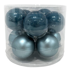 Шары елочные в наборах набор шаров MAXIJOY 60мм 10шт стекло синий