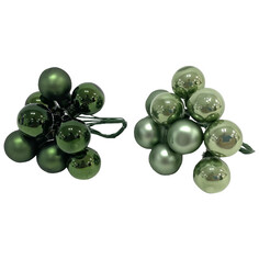 Шары елочные в наборах набор шаров MAXIJOY 20мм 10шт стекло зеленый