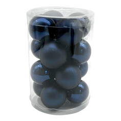 Шары елочные в наборах набор шаров MAXIJOY 35мм 16шт стекло темно-синий