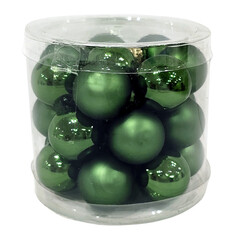 Шары елочные в наборах набор шаров MAXIJOY 25мм 24шт стекло зеленый