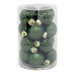 Шары елочные в наборах набор шаров MAXIJOY 35мм 16шт стекло зеленый