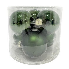 Шары елочные в наборах набор шаров MAXIJOY 80мм 6шт стекло зеленый