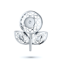 Подвеска из серебра э0612пд04202937_white ЭПЛ Даймонд