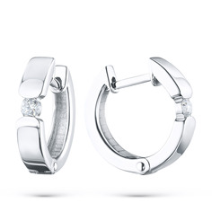 Серьги из серебра э0612сг06210505_white ЭПЛ Даймонд