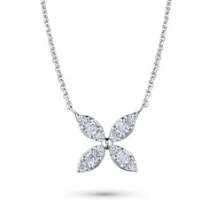 Колье из серебра э0612кл04194500_white ЭПЛ Даймонд