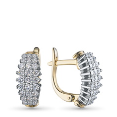 Серьги из белого золота э4812сг04210668_white ЭПЛ Даймонд