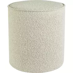 Пуф 36x40x36 см букле цвет белый Без бренда