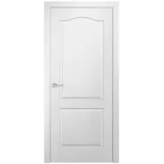 Дверь межкомнатная глухая без замка и петель в комплекте Палитра 200x80 см финиш-бумага цвет белый