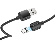 Аксессуар Borofone Magnetic BX57 USB - Type-C 1m Black 6931474752093