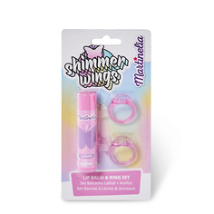 Набор средств для макияжа MARTINELIA Бальзам для губ с набором колец "Пушистые лапки"