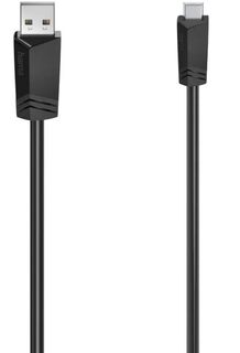 Кабель интерфейсный HAMA H-200606 00200606 ver2.0 USB A (m) USB Mini B (m) 1.5м черный