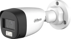 Видеокамера Dahua DH-HAC-HFW1500CLP-IL-A-0280B-S2 уличная цилиндрическая HDCVI с интеллектуальной двойной подсветкой 5Мп; CMOS; объектив 2.8мм