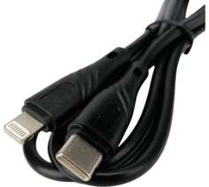 Кабель интерфейсный USB 2.0 Cablexpert CCB-USB2-CMAPO1-1MB Lightning/Type-C, Classic0.1, 2.1A, 20Вт, быст.зар, медь, 1м, черный, короб