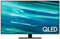 Телевизор Samsung QE50Q80AAUX QLED, Smart TV,Wi-Fi, Voice, PQI 3200, HDR 8х, HDR10+, DVB-T2/C/S2, 2.2 CH, 40W, OTS Lite, 4HDMI, 2USB, carbon silver/sa