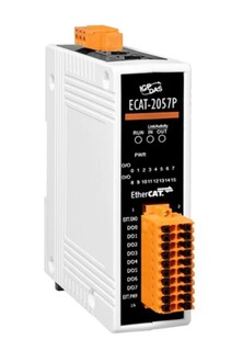 Модуль ICP DAS ECAT-2057P CR EtherCAT Slave I/O Module with Isolated 16-ch DO (Source, PNP, 500 mA) (RoHS)