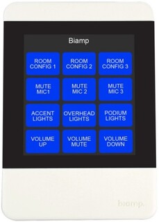 Панель управления BIAMP Apprimo TEC-X 2000 White 912.0862.900/911.0862.900 сенсорная, touchscreen, до 12 программируемых сенсорных кнопок, PoE, Ethern