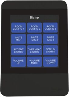 Панель управления BIAMP Apprimo TEC-X 2000 Black 912.0869.900/911.0869.900 сенсорная, touchscreen, до 12 программируемых сенсорных кнопок, PoE, Ethern
