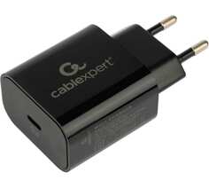 Зарядное устройство сетевое Cablexpert MP3A-PC-45 20Вт, 3А, QC3.0/PD, 1 порт Type-C, черный, пакет