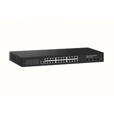 Коммутатор управляемый NST NS-SW-24G4G10-L Gigabit Ethernet на 24xRJ45 + 4x10G SFP+ Uplink. Порты: 24 x GE (10/100/1000Base-T) + 4 x 10G SFP+ Uplink,