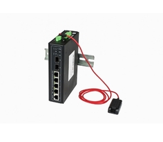 Коммутатор управляемый NST NS-SW-4G2G-L/IM промышленный Gigabit Ethernet на 4GE RJ45 + 2 GE SFP порта с функцией мониторинга температуры/влажности/нап