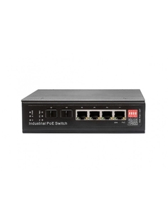 Коммутатор PoE NST NS-SW-4G2G-SP/I промышленный Gigabit Ethernet на 6 портов. Порты: 4 x GE (10/100/1000Base-T) с PoE (до 90W) + 2 x GE SFP (1000Base-