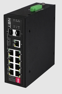 Коммутатор PoE NST NS-SW-8F3G-P/I Fast Ethernet на 8 FE RJ45 PoE + 1 x GE RJ45 + 2 GE SFP порта. Порты: 8x10/100Base-T, 1x10/100/1000Base-T, 2x1000Bas