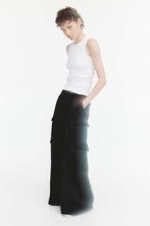 брюки женские Брюки широкие атласные с карманами карго Befree