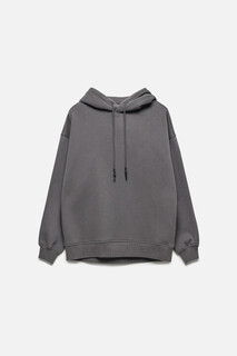 джемпер женский Худи oversize утепленная с капюшоном Befree