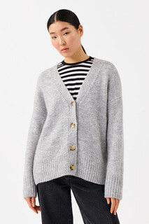 жакет женский Кардиган шерстяной oversize на пуговицах Befree