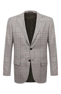 Пиджак из кашемира и льна Kiton