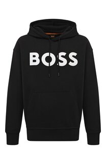 Хлопковое худи BOSS Orange