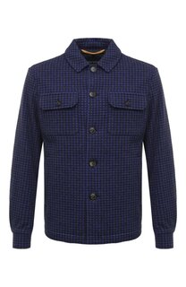 Рубашка из шерсти и хлопка Sartorio