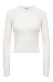 Хлопковый пуловер Alberta Ferretti