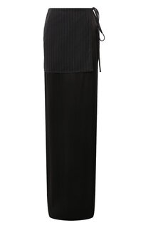 Юбка из вискозы и шерсти Dries Van Noten