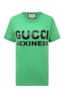 Хлопковая футболка Gucci