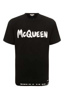 Хлопковая футболка Alexander McQueen