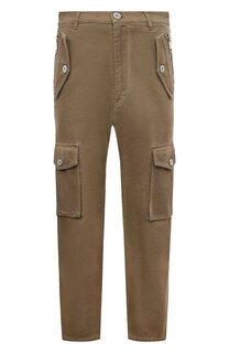 Хлопковые брюки-карго Balmain