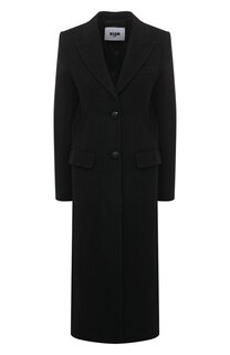 Шерстяное пальто MSGM