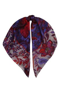 Шелковый платок Орнамент Цветы Gourji