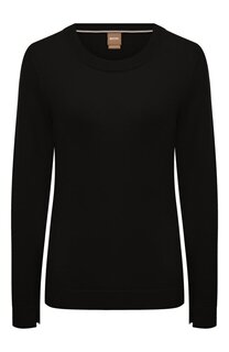 Шерстяной пуловер BOSS