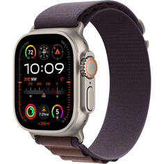 Смарт-часы Apple Watch Ultra 2 49 мм Titanium, S текстильный ремешок тёмный индиго Alpine
