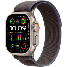 Смарт-часы Apple Watch Ultra 2 49 мм Titanium, M/L синий/чёрный ремешок Trail