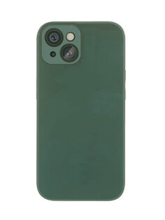 Чехол-накладка VLP Glaze Case для iPhone 15, полиуретан, темно-зеленый