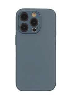 Чехол-накладка VLP Glaze Case для iPhone 15 Pro Max, полиуретан, синий