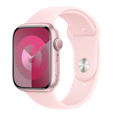 Apple Watch Series 9 (корпус - розовый, 45mm ремешок Sport Band розовый, размер S/M)