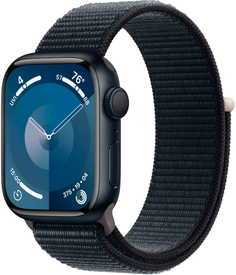 Apple Watch Series 9 + Cellular (корпус - темная ночь, 41mm ремешок Sport Loop темная ночь)